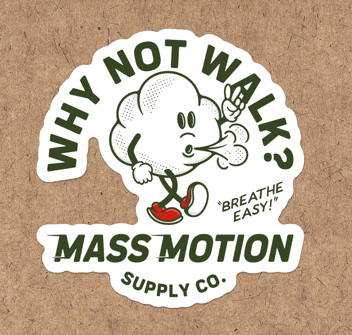 the walk sticker – Mass Motion